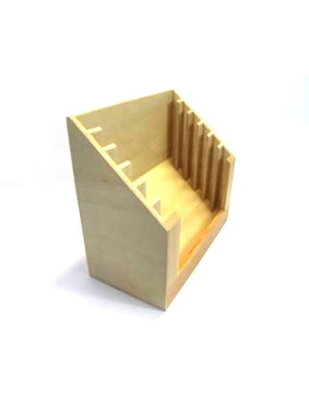 Support en bois Montessori pour 6 cadres d’habillage