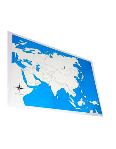 Carte de contrôle de l'Asie