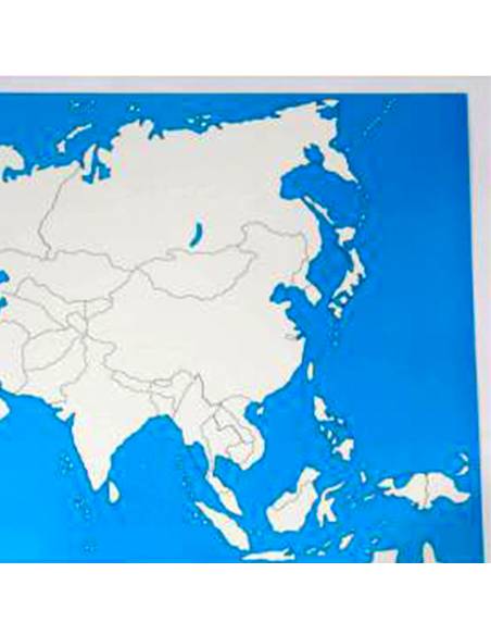 Carte de contrôle de l'Asie