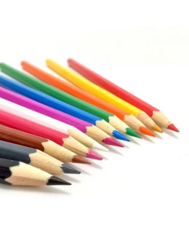 Lot Montessori de 11 crayons de couleurs variées pour développer motricité fine, imagination et écriture dès 3 ans
