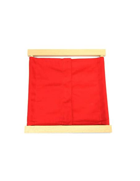 Cadre d’habillage Montessori petits crochets en bois et tissu