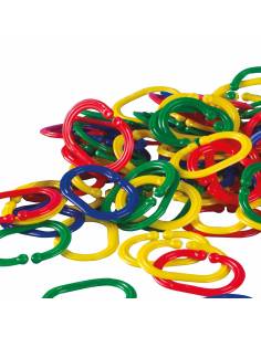200 maillons de chaîne en plastique colorés 2