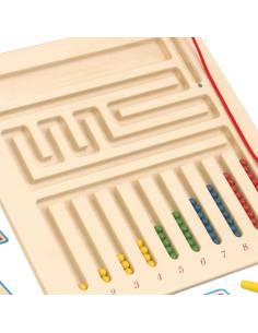 Tableau de motricité fine magnétique pour apprendre les nombres 2