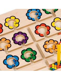 Tableau magnétique de motricité fine thème fleurs 2