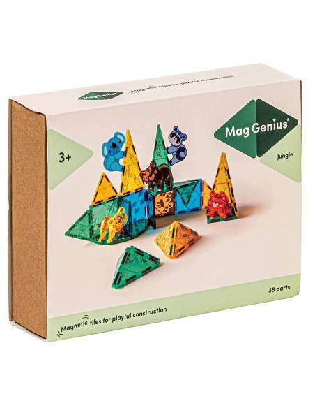 38 blocs aimantés pour stimuler créativité, logique et coordination des enfants