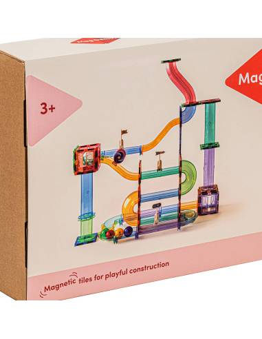 Un circuit à billes magnétique coloré et robuste pour développer créativité et logique des enfants