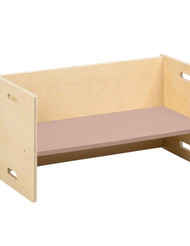 Un banc cube multifonction robuste et esthétique, idéal pour les classes et espaces Montessori