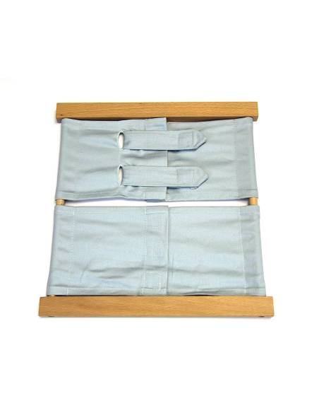 Cadre d’habillage Montessori velcros en bois et tissu