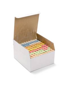 Boîte de 100 craies épaisses - 7 couleurs assorties