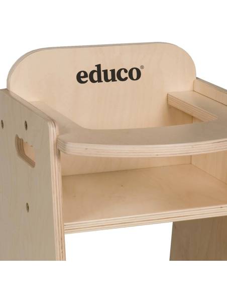 Chaise en bois solide pour poupée, idéale pour les jeux d’imitation et le développement des compétences sociales