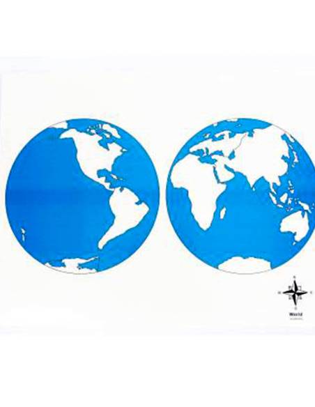 Carte de contrôle du planisphère du monde