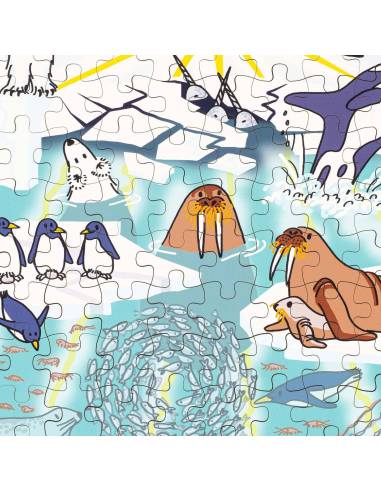 Ensemble de puzzles éducatifs pour découvrir la nature et comprendre les phénomènes climatiques
