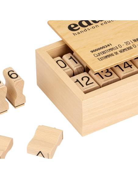 Tampons pédagogiques robustes pour apprendre les chiffres de 0 à 20