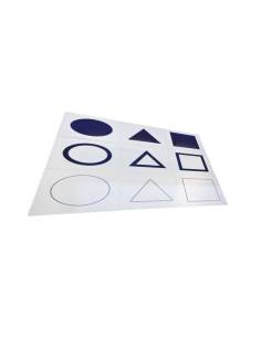 Cartes Montessori des formes géométriques pour le plateau du cabinet 2