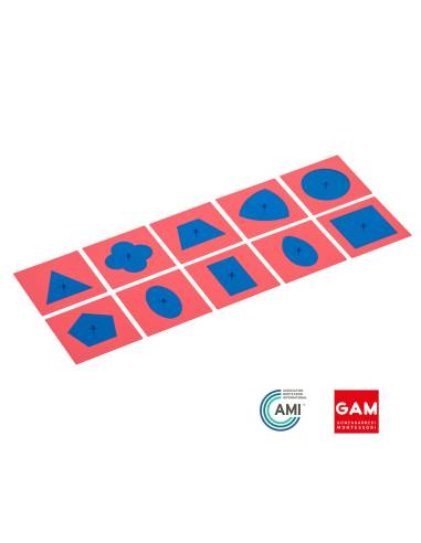 Formes à dessins métalliques - GAM Montessori - 1MM050A