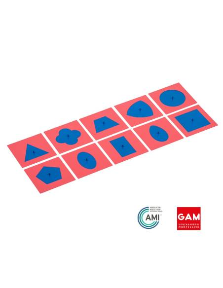 Formes à dessins métalliques - GAM Montessori - 1MM050A