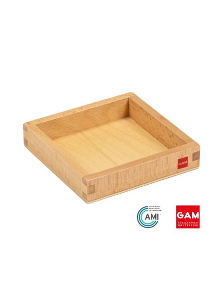 Petit plateau en bois - 11 x 11 x 2 cm - GAM Montessori - 1MM0991