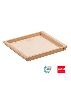 Plateau en bois taille medium - 25 x 28 x 2 cm - GAM Montessori - 1MM0992