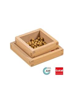 100 perles nylon dans leur boite en bois - GAM Montessori - 1MM093 2