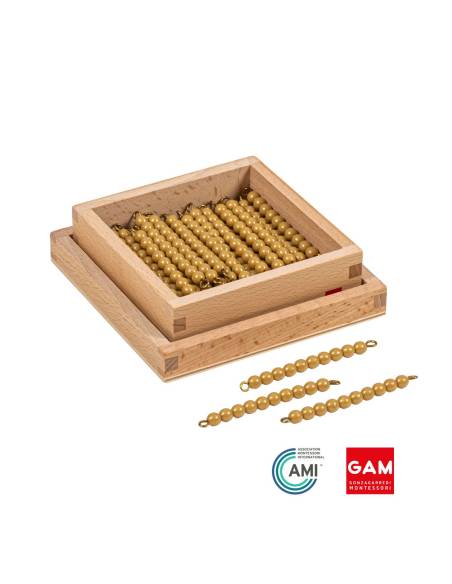 45 barres de 10 perles nylon dans leur boite - GAM Montessori - 1MM094