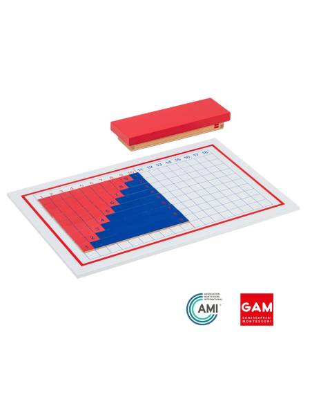 Tableau de l'addition et réglettes - GAM Montessori - 1MM115