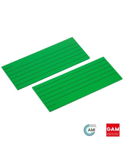 Lot de 2 portées musicales pour clochettes - GAM Montessori - 1MM2432