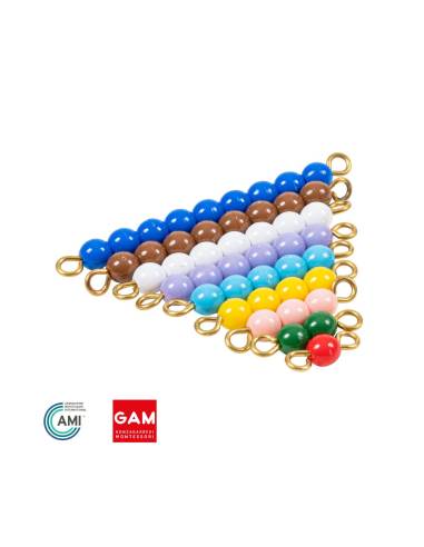 Escalier de perles colorées 1 à 9 - GAM Montessori - 1MM1262