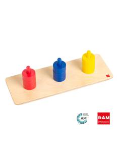 Disques colorés sur tiges verticales - GAM Montessori - 1MM2871