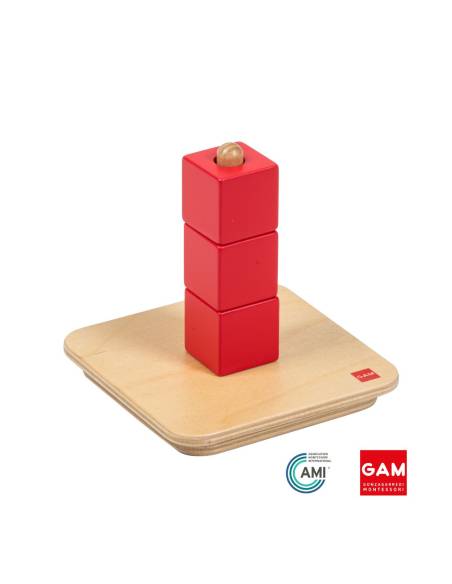 Cubes sur tige verticale - GAM Montessori - 1MM2831