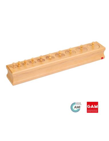 Bloc d'encastrement n°1 des blocs de cylindres - GAM Montessori - 1MM0201