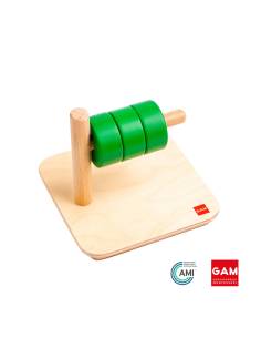 Disques sur tige horizontale - GAM Montessori - 1MM285