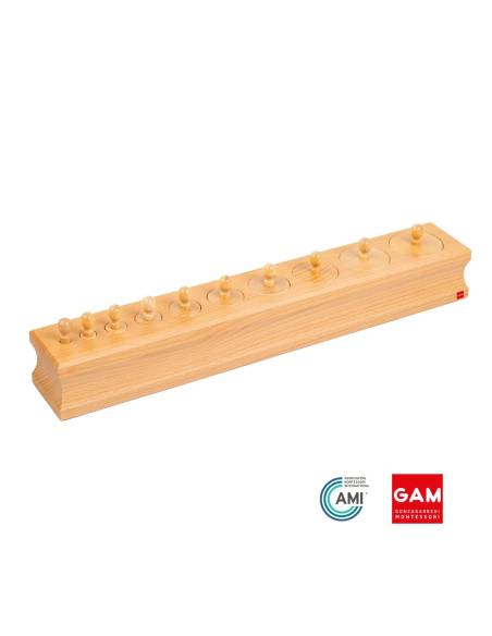 Bloc d'encastrement n°3 des blocs de cylindres - GAM Montessori - 1MM0203