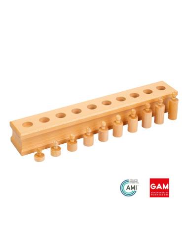 Bloc d'encastrement n°4 des blocs de cylindres - GAM Montessori - 1MM0204