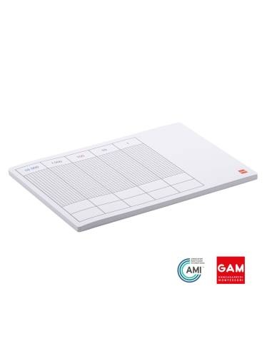 500  Feuilles pour la table de points - GAM Montessori - 1MM103