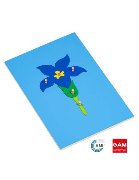 Puzzle de botanique la fleur - GAM Montessori - 1MM212B