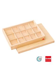 Boîte 15 compartiments pour symboles de grammaire - GAM Montessori - 1MM05906