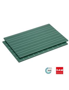 Ensemble de 2 Ardoises avec doubles lignes et carrés - Montessori GAM - 1MM05414