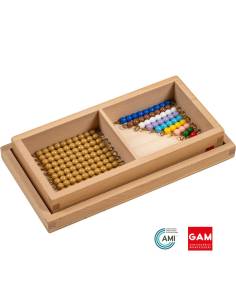 Boite de perles pour première table de Seguin - GAM Montessori - 1MM105