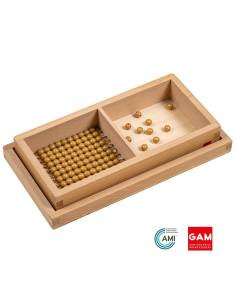 Boite de perles pour deuxième table de Seguin - GAM Montessori - 1MM107