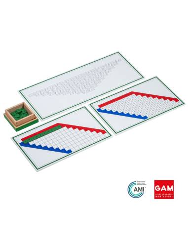 Tables de mémorisation de la soustraction - GAM Montessori - 1MM121