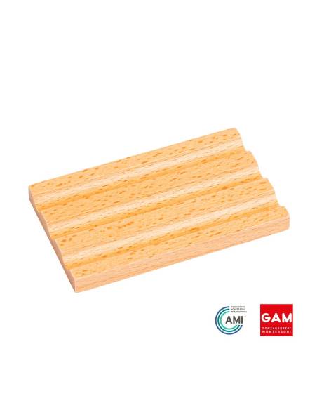 Support en bois pour 3 crayons - GAM Montessori - 1MM0514