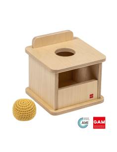 Boite d'encastrement avec balle de tricot - GAM Montessori - 1MM262