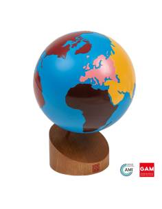 Globe Coloré des continents aux couleurs originales GAM Montessori - 1MM2203BS1