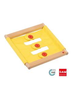 Mon premier cadre d'habillage 3 boutons - GAM Montessori - 1MM275