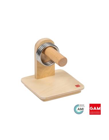 Anneaux sur tige horizontale - GAM Montessori - 1MM281