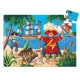 Puzzle silhouette : Le pirate et son trésor 36 pièces