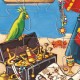 Puzzle silhouette : Le pirate et son trésor 36 pièces