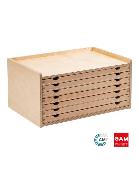 Cabinet de géométrie/botanique (vide) - GAM Montessori - 1MM213
