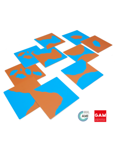 Cartes des formes géographiques - GAM Montessori - 1MM237