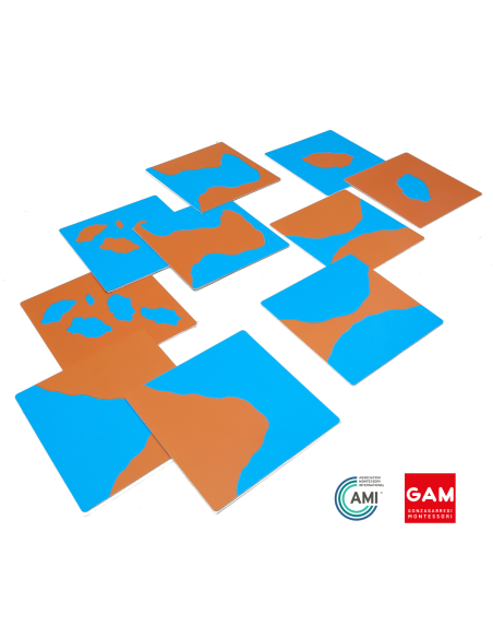 Cartes des formes géographiques - GAM Montessori - 1MM237